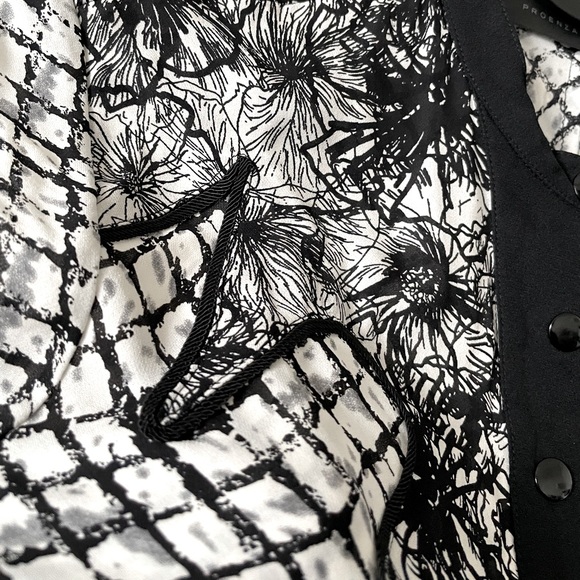 NWOT Proenza Schouler BW Floral Silk Blouse - Picture 3 of 8